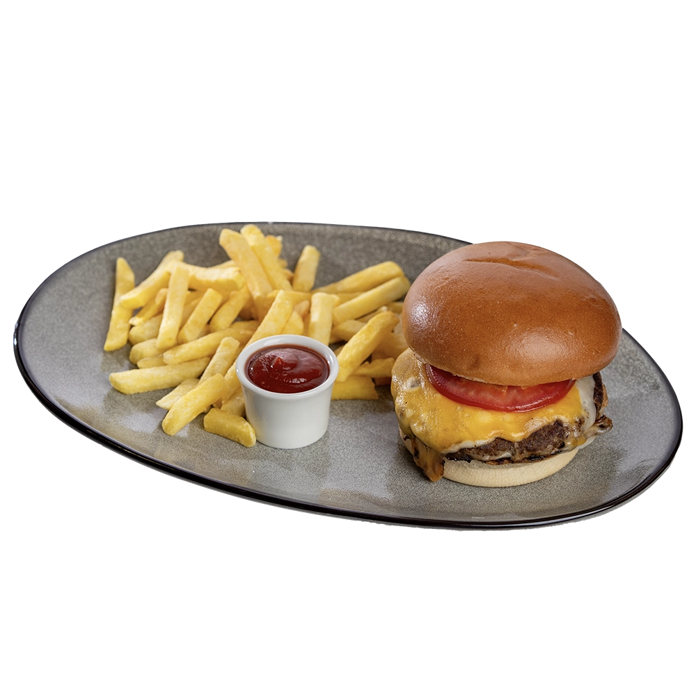 Mushroom and Cheese Burger