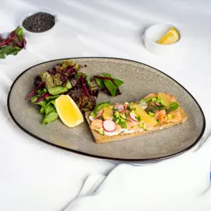 salmon tartine